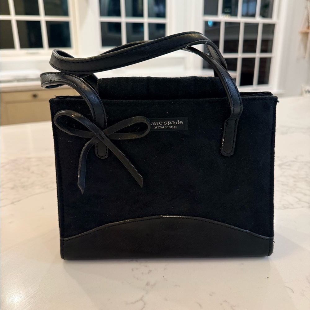 Kate Spade Black Mini Bag with Bow Detail